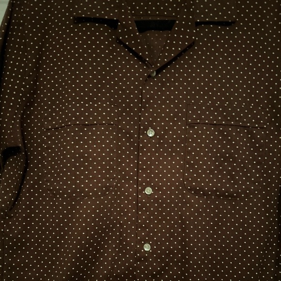 Vintage 70’s Mervyn’s Polka Dot Single Stitch Top M Costal Grandpa Old Money - Picture 7 of 16